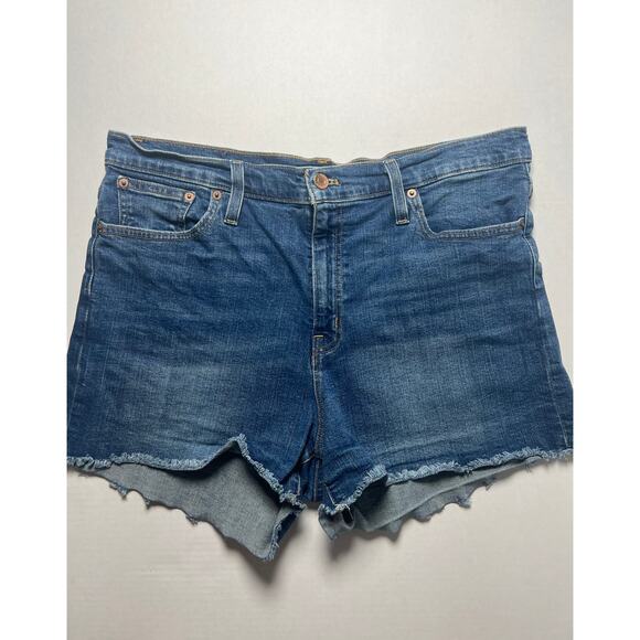 J. Crew Mercantile Women's Denim Shorts, Blue Jean Shorts, Size 31 - Picture 2 of 4